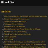 OIL AND FISH - MANUALS