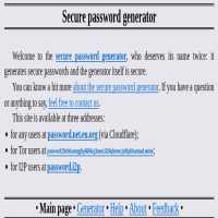 Secure Password Generator