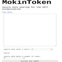 MokinToken: Secure note sharing